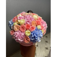 Микс цветов в коробке № 1 Flower mix box 