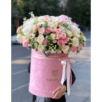 FLOWER MIX №45 в бархатной коробке